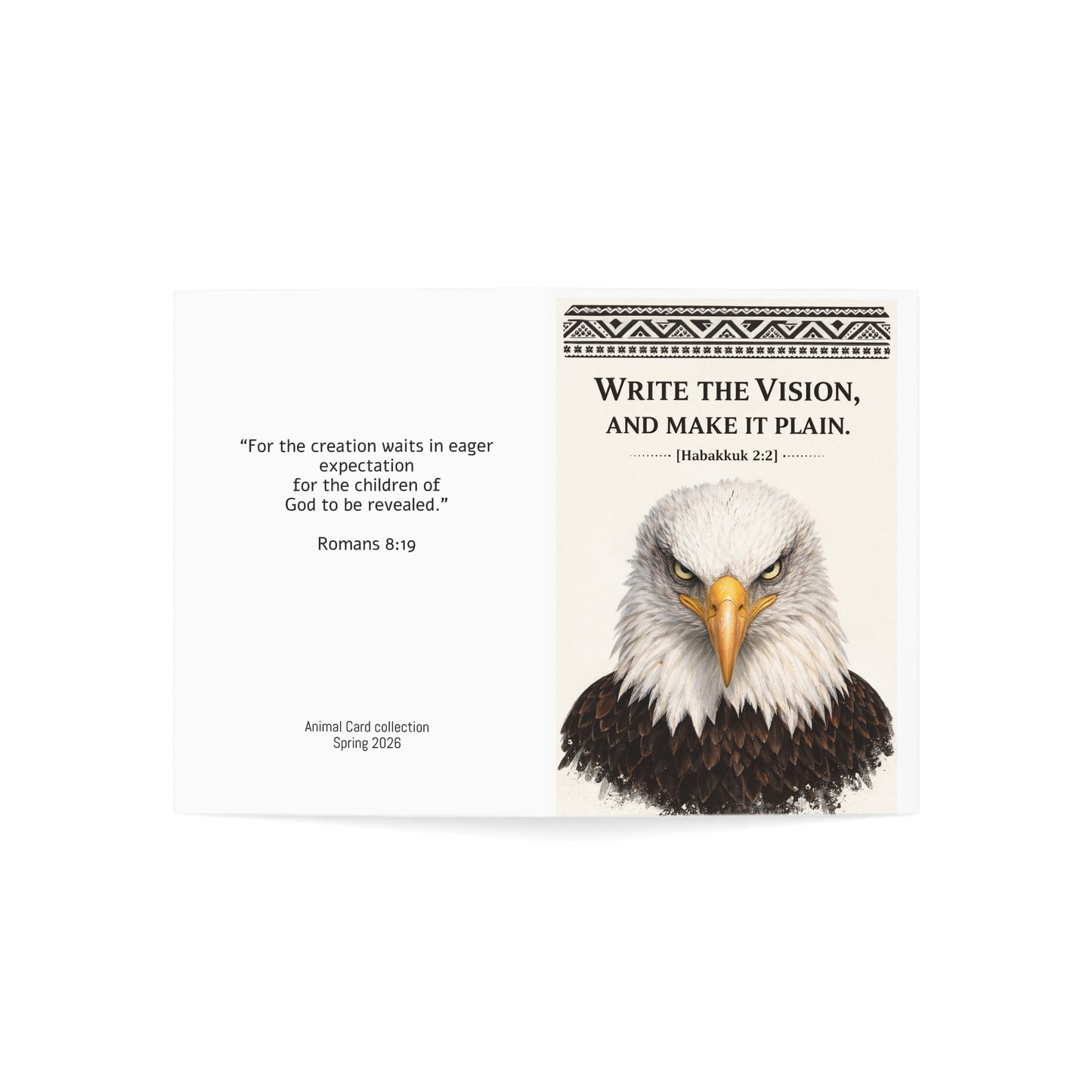 Eagle Habakkuk 2:2 (Christian Encouragement Card)
