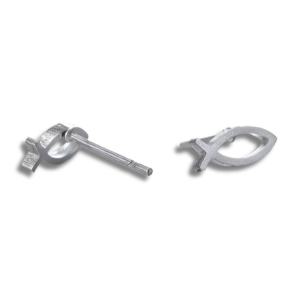 Christian Fish Stud Earrings | Ideal Birthday, Anniversary or Christmas Gift